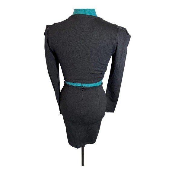 Socialite Bodycon Cut-Out Long Sleeve Mini Dress - Picture 5 of 9